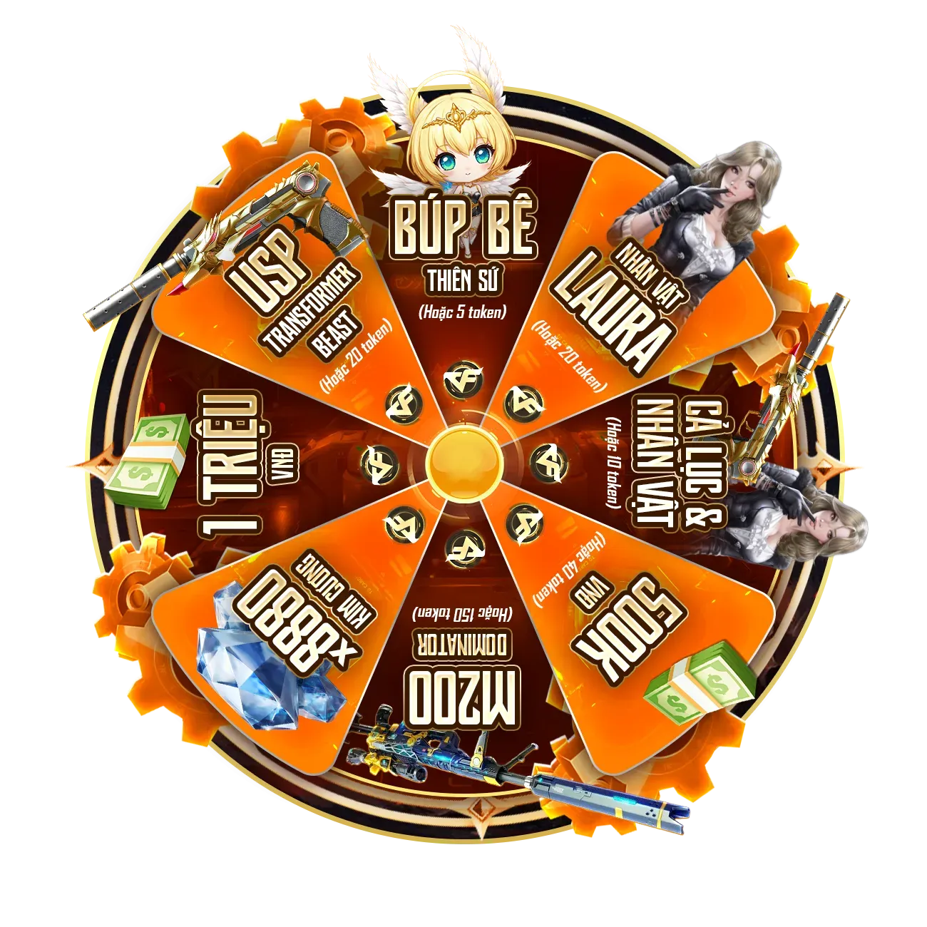 VÒNG QUAY SỰ KIỆN "MỜI NGƯỜI CHƠI MỚI"